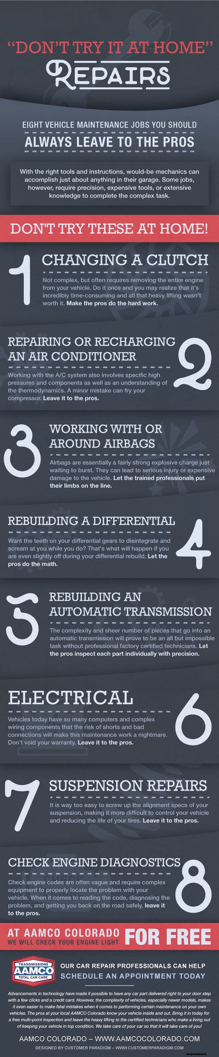 Don’t Try It At Home Repairs