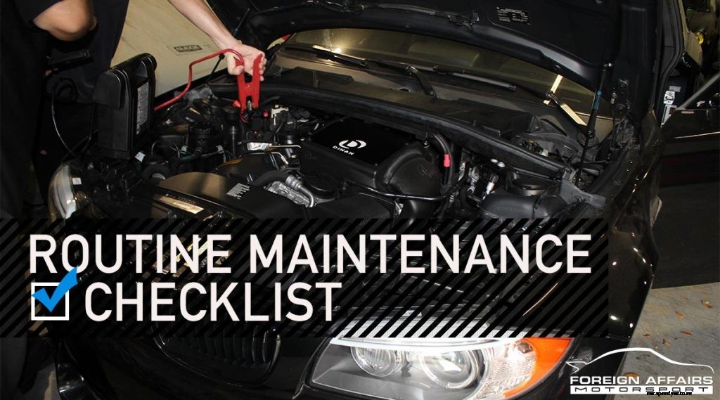 Routine Maintenance Checklist