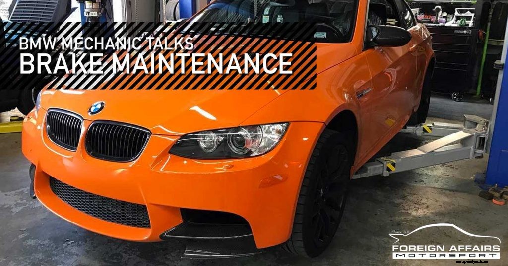 BMW Mechanic Talks Brake Maintenance