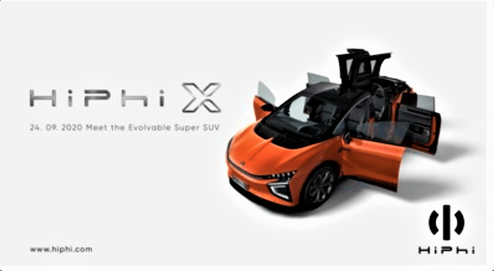 HiPhi X Launches with a Unique Handle-less, Touch-free, Electronically Controlled NT Door System