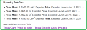 Tesla Electric Cars: Price, Model, Key-Highlights