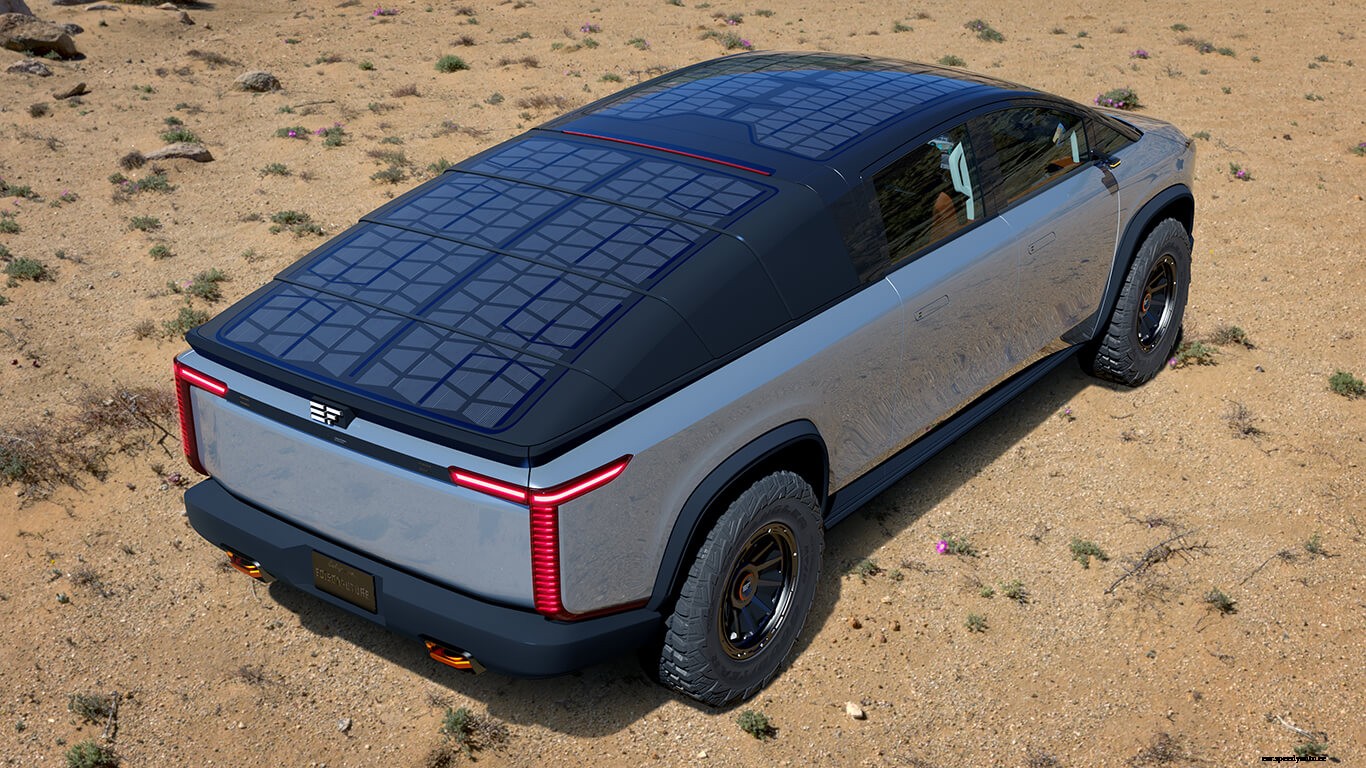 Edison Future EF1-T Electric Pickup Truck with Solar Charging