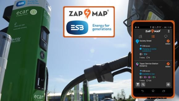Live Ireland data included in new Zap-Map app