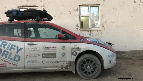 Nissan Leaf completes 8,000 mile Mongol Rally