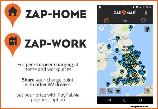 Zap-Map launches Zap-Home and Zap-Work peer-to-peer EV charging networks