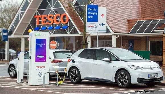 EV charge points installed at 200th Tesco store
