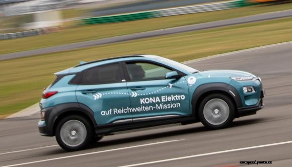 Distance record for Hyundai Kona Electric
