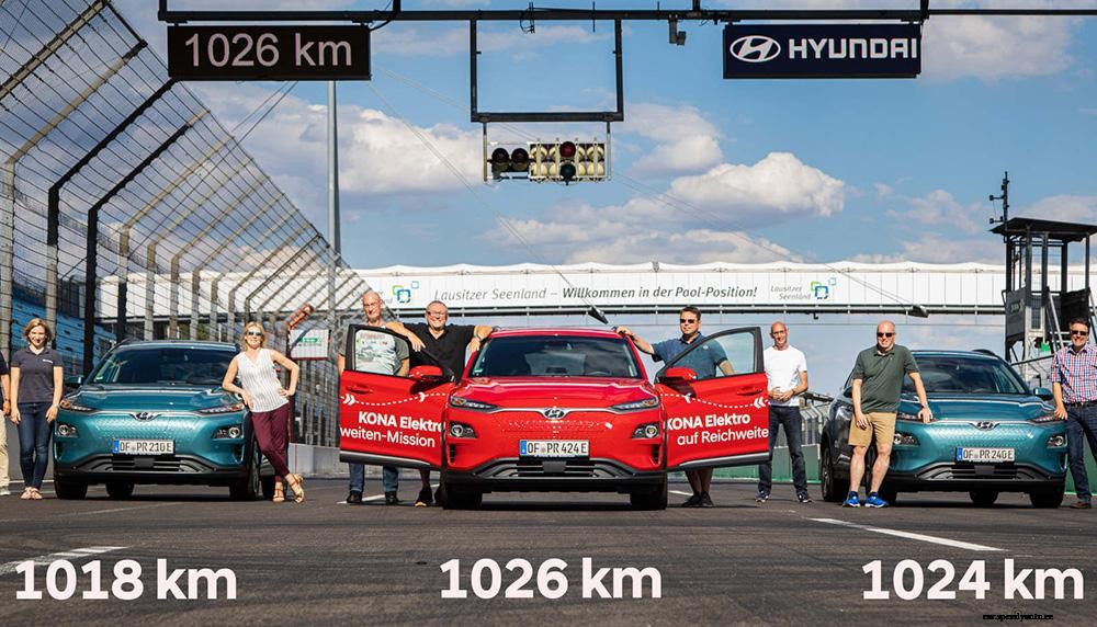 Distance record for Hyundai Kona Electric