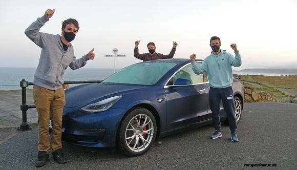 EV charging record set for John O’Groats to Lands End run