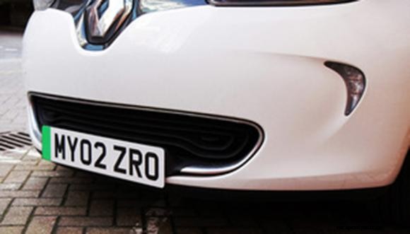 First green number plates for EVs hit UK roads