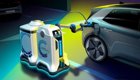 Every parking space could become a charging point with these robots