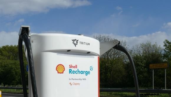 Osprey installs its first Shell Recharge EV charge point