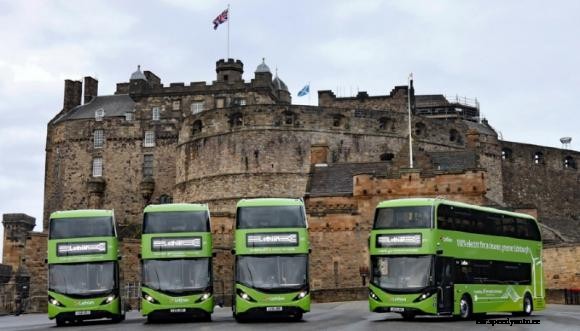 Edinburgh receives four electric double-decker buses