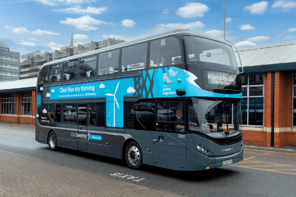Coventry on track to become UK’s first all-electric bus city