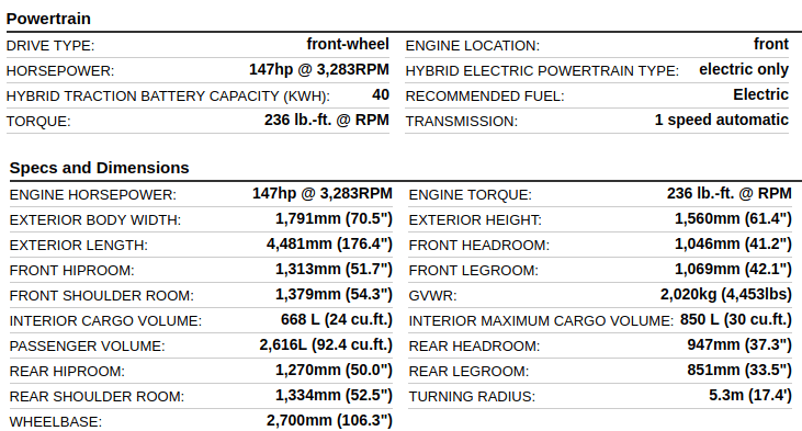 2018 Nissan Leaf: first glimpse at specs and prices