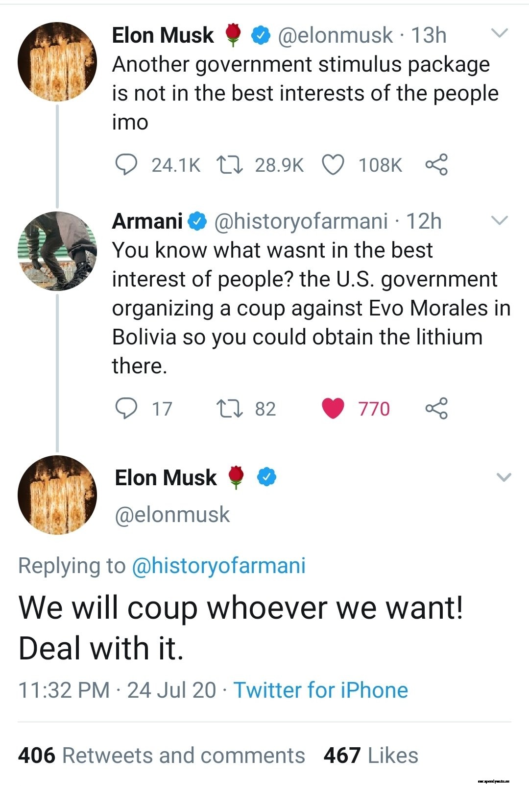 In Bolivia democracy won and imperialism lost