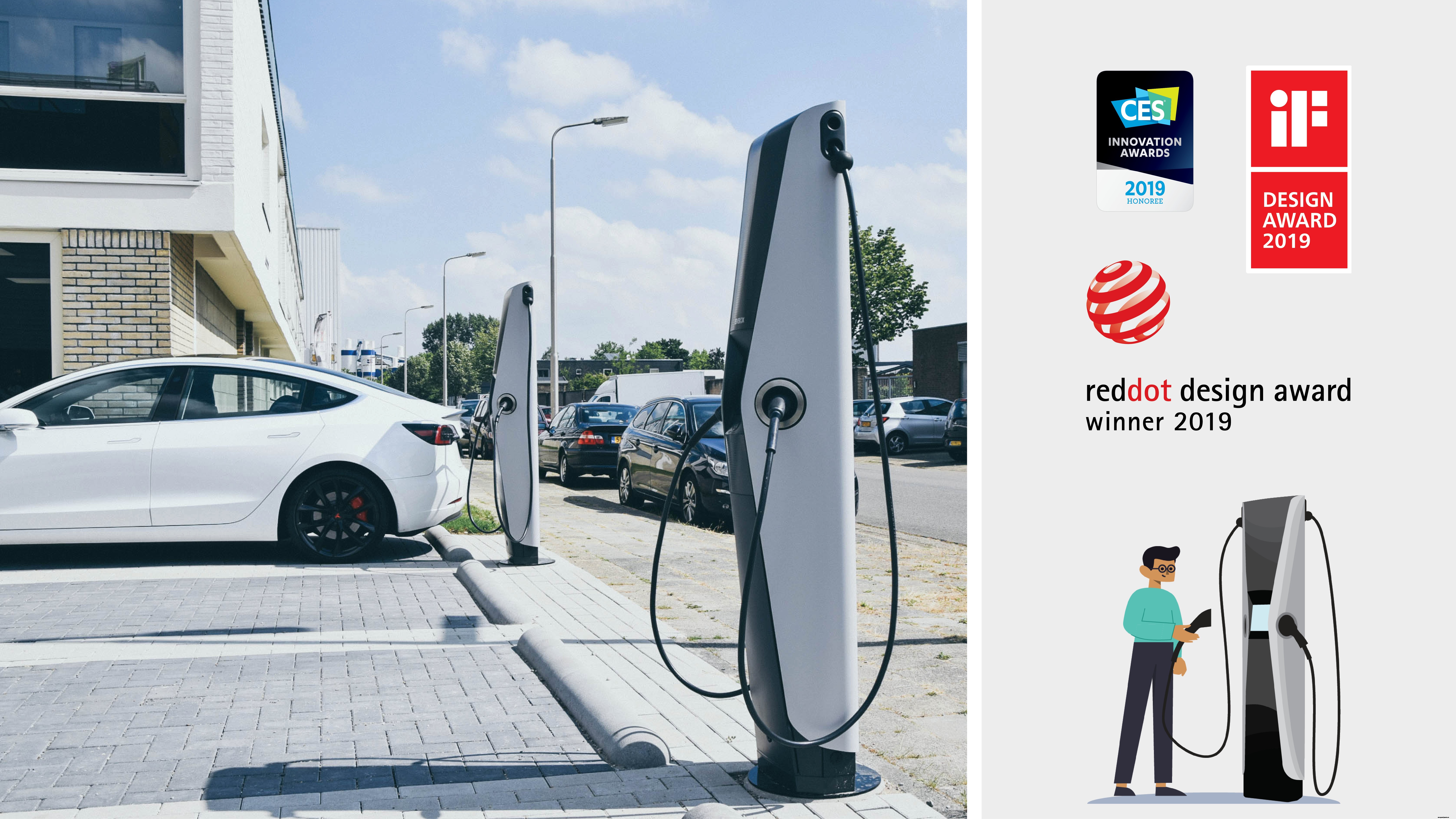 Meet EVBox Iqon, the flexible EV charging station made for people