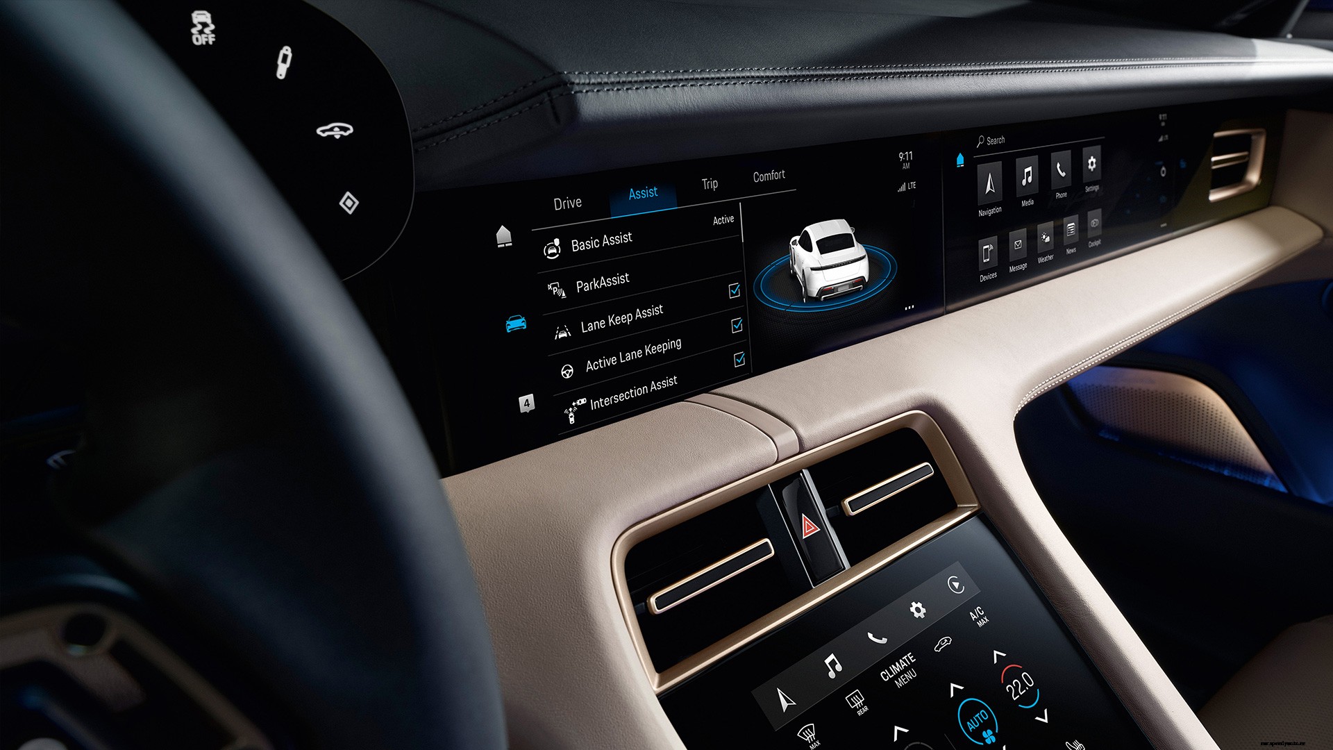 Porsche Taycan 2019 Turbo S Interior