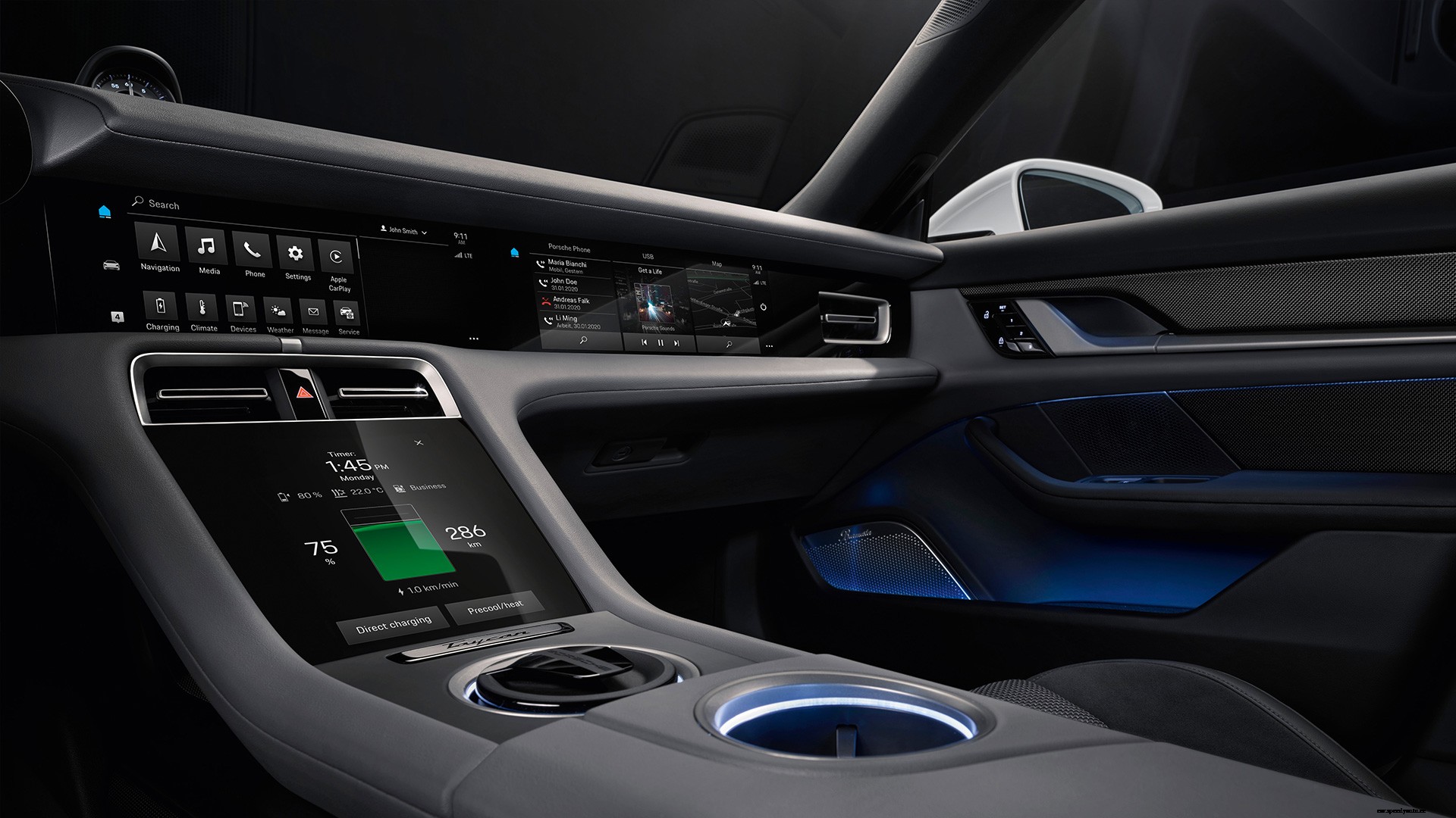 Porsche Taycan 2019 Turbo S Interior