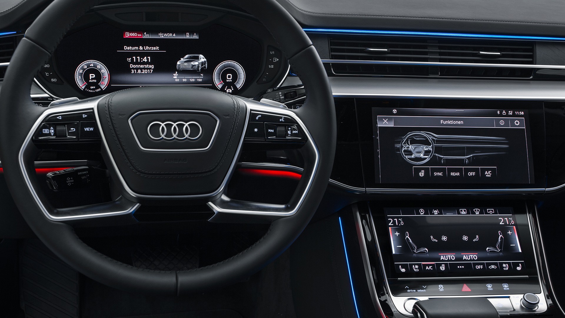 Audi A8l 2020 55 TFSI quattro Interior