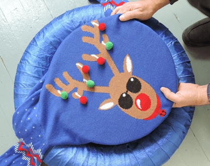 DIY Tire Crafts: Transform Old Tires into Giant Holiday Ornaments