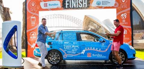 From Netherlands to Australia in an electric converted Volkswagen Golf Estate