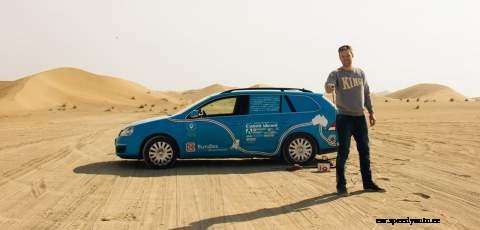 From Netherlands to Australia in an electric converted Volkswagen Golf Estate