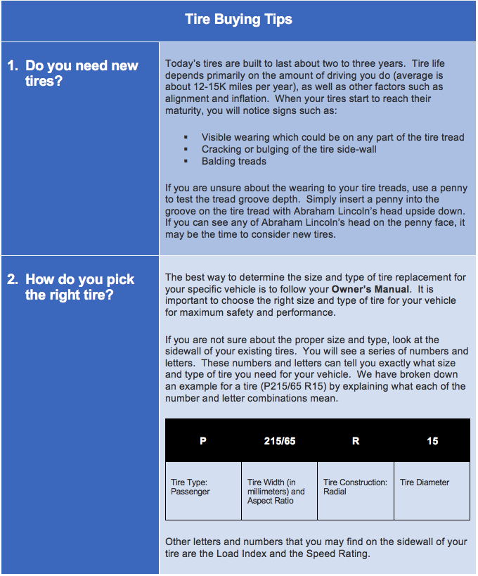 How to Buy Tires for Your Vehicle