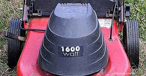 Electric lawn mower maintenance