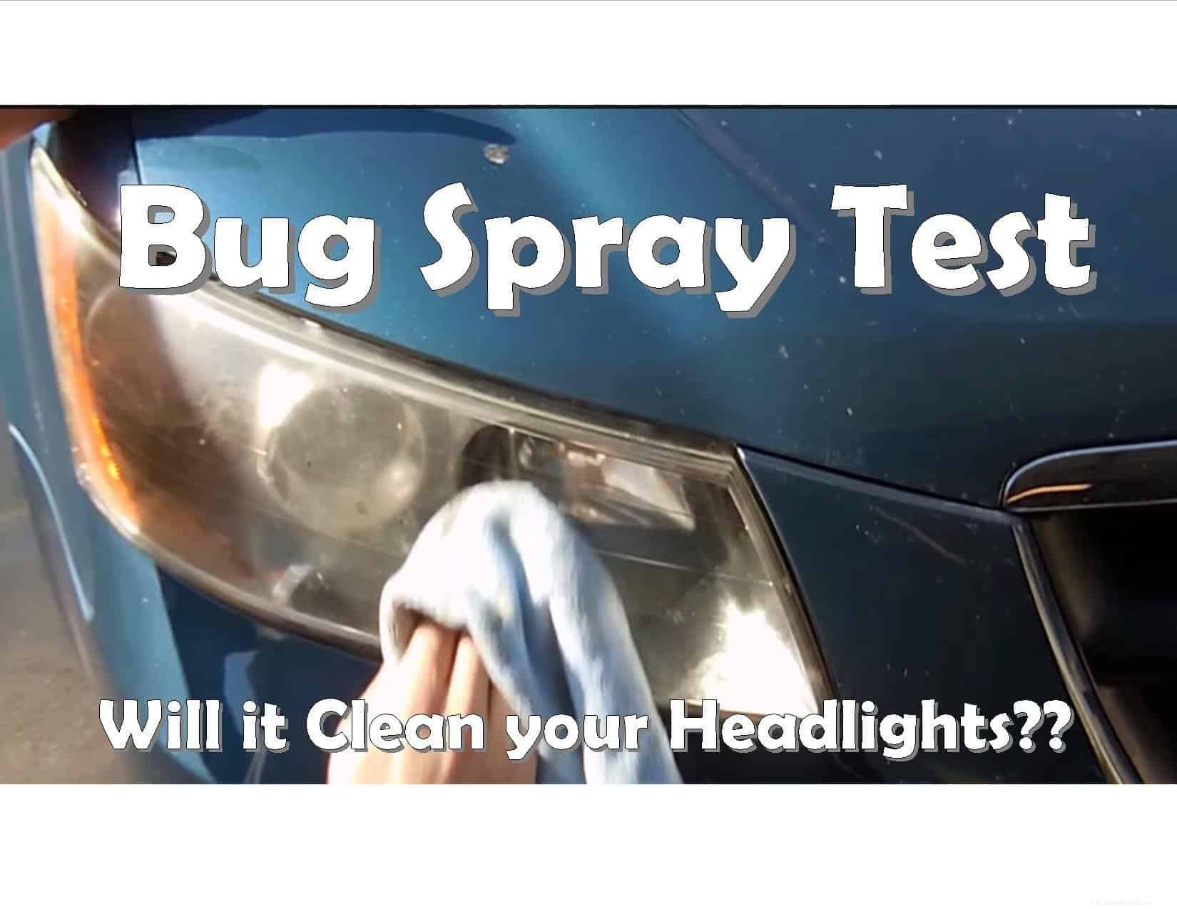 Can Bug Spray Clean Dirty and Foggy Headlights?