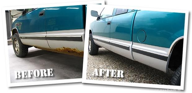 Car Rust Repair: Repairing a Rust Hole in a Car