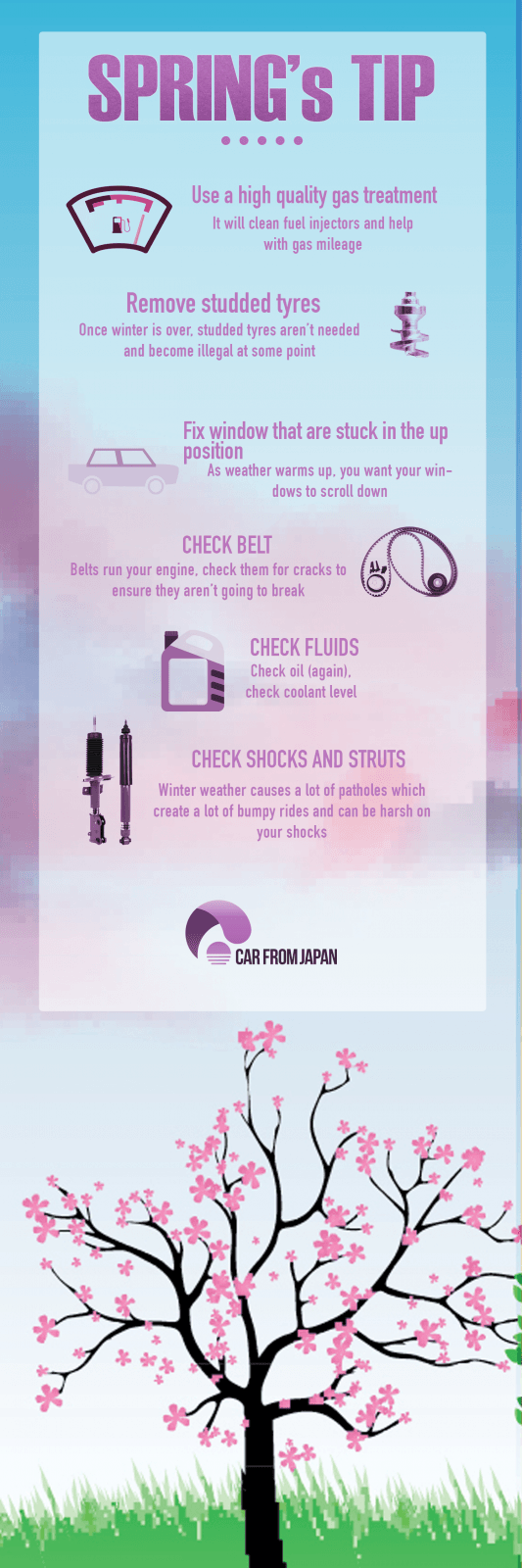 [Infographic] 6 Wonderful Spring Tips For Drivers