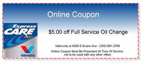 Oil Change Specials
