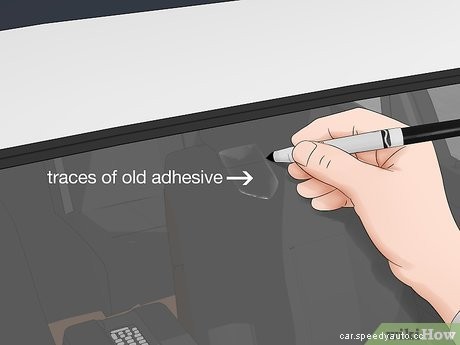 How to Glue on a Rear View Mirror