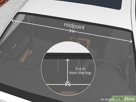 How to Glue on a Rear View Mirror