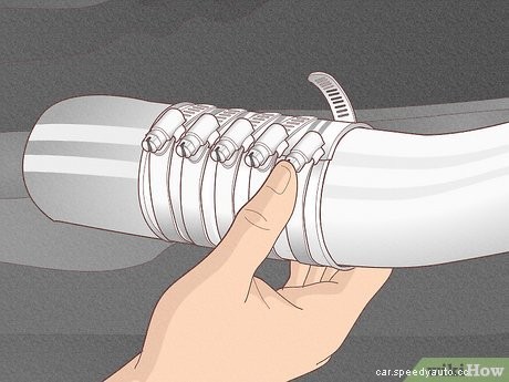 How to Repair an Exhaust Pipe with a Tin Can