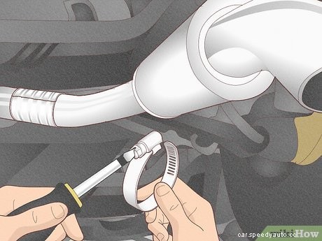 How to Repair an Exhaust Pipe with a Tin Can