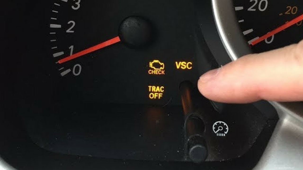 2008 Toyota 4Runner Vsc off Check Engine Light