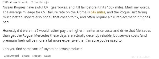 Nissan Rogue Cvt Transmission Problems