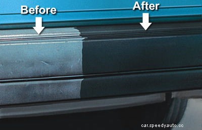 Restore Black Trim Around Car Windows