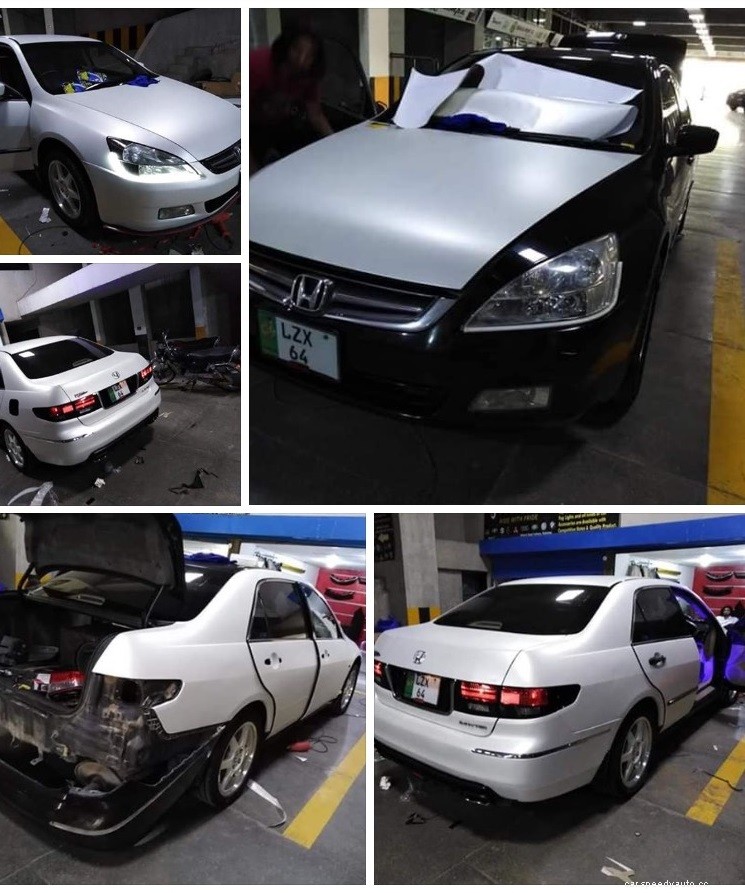 Car Wrapping in Pakistan Price with material detail
