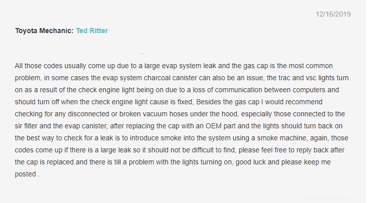 Toyota C1201 Code Problems and Troubleshoot