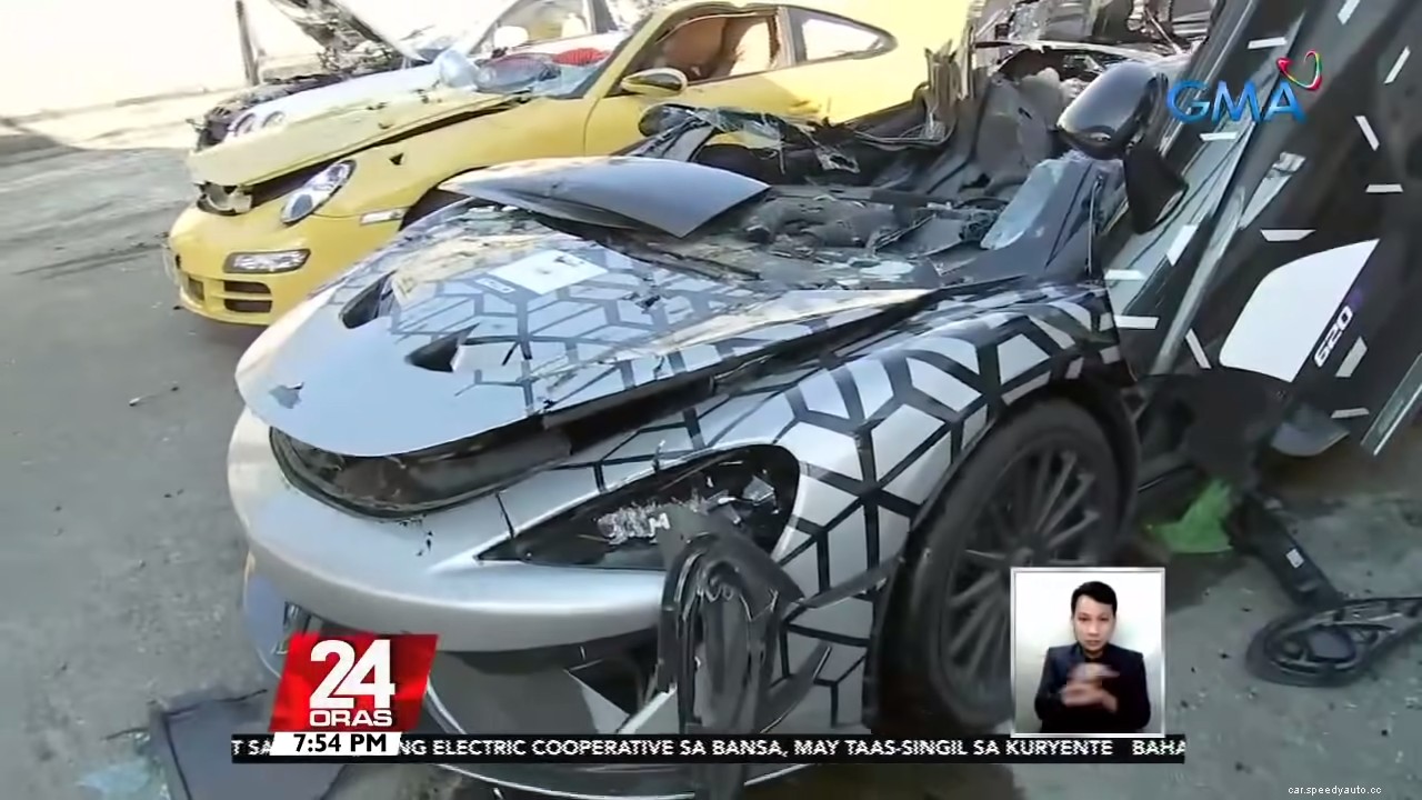 The Philippines Crushed $1.2 Million in Smuggled Luxury Cars, Including a McLaren 620R