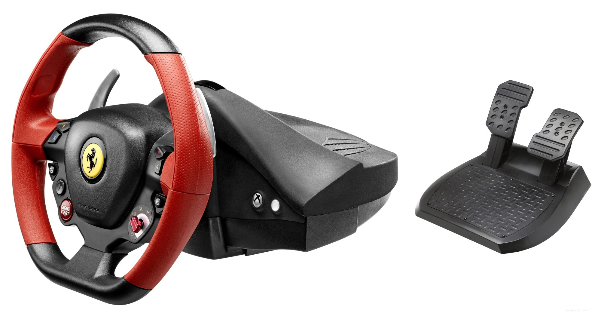The Thrustmaster Ferrari 458 Spider Racing Wheel for Xbox Racing Games
