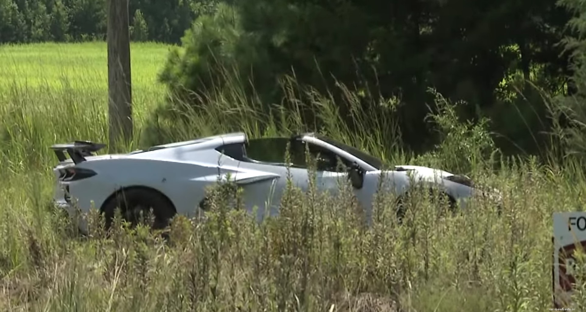 2020 Corvette Takes Last Drive After Selling-Then Crashes