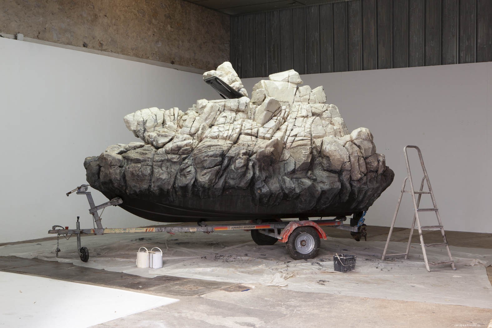 Watch: This Giant Rock is Really a Boat