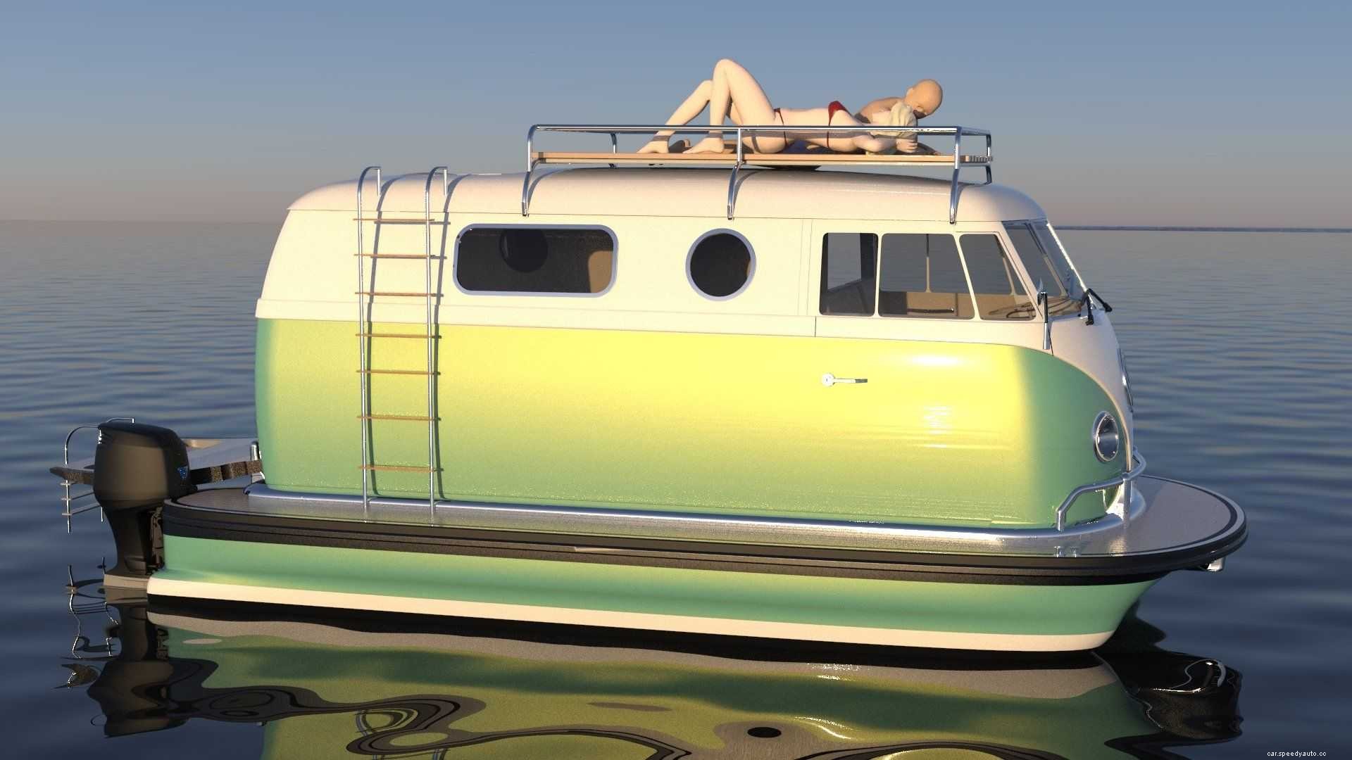 Floating Motors is Making Jaguar XKE, Porsche, Mini Cooper Boats, and More