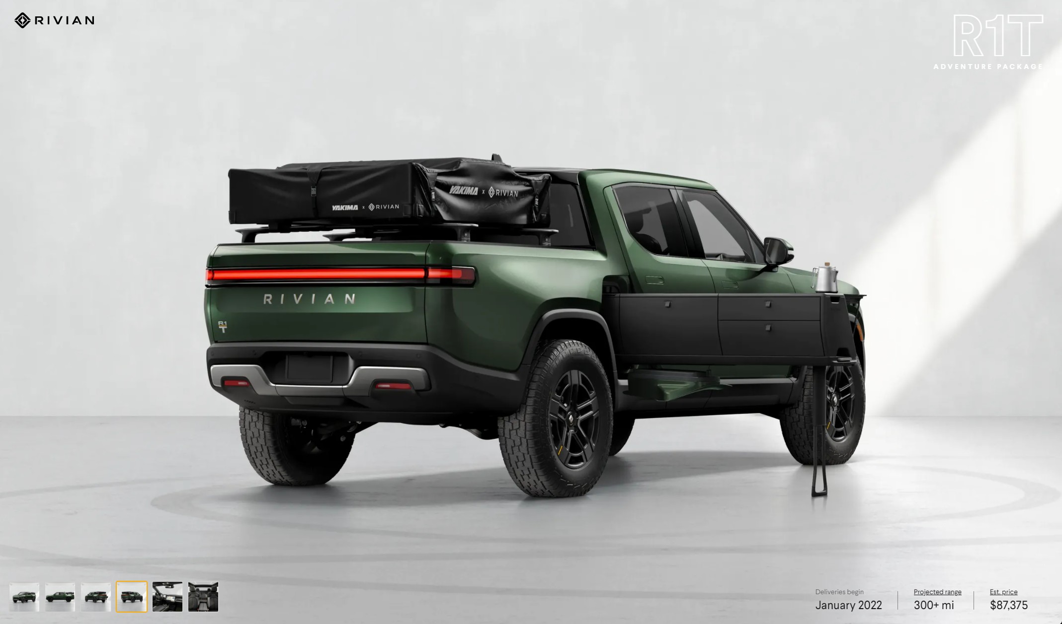 Rivian Configurator: Build Your Own R1T Electric Truck