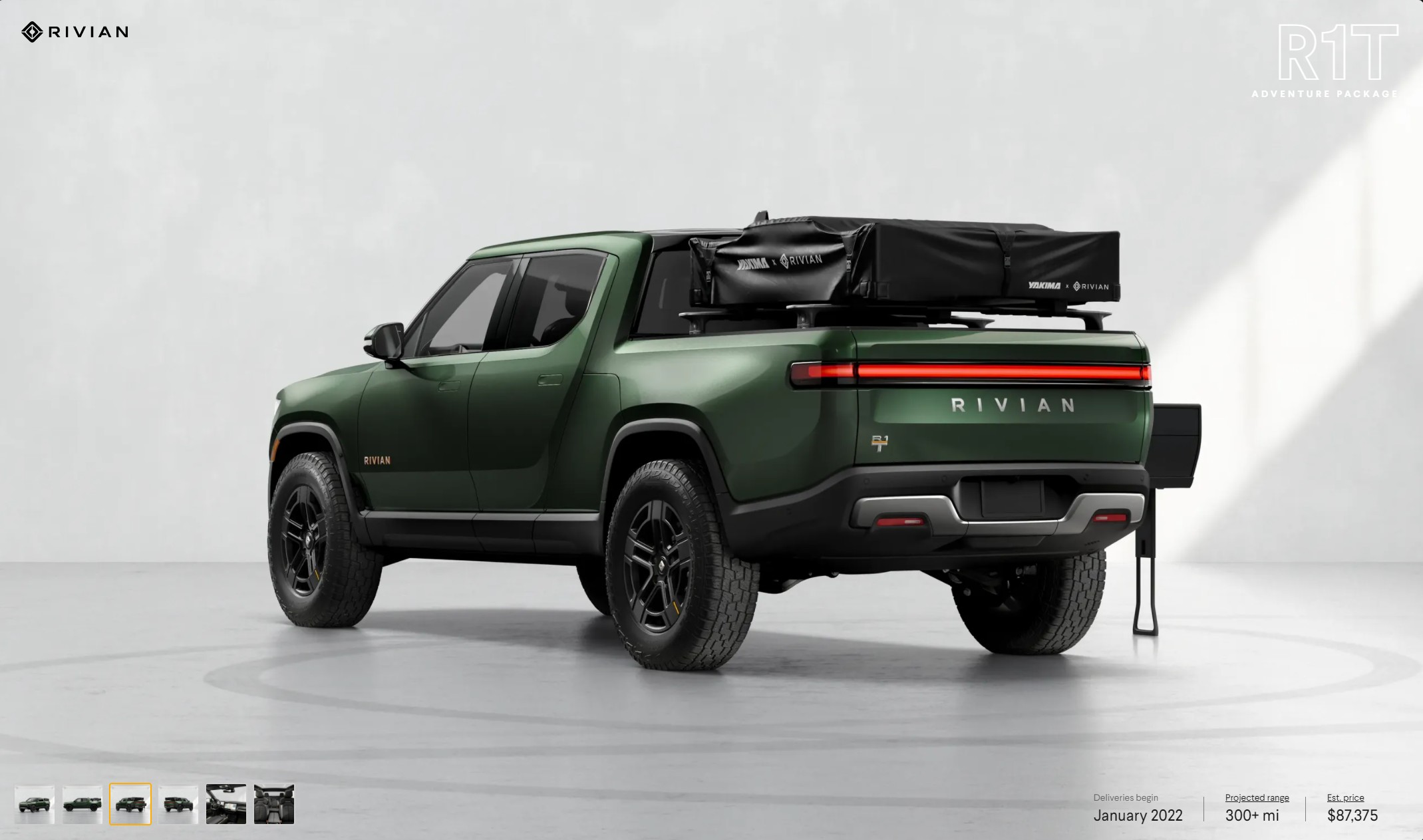 Rivian Configurator: Build Your Own R1T Electric Truck