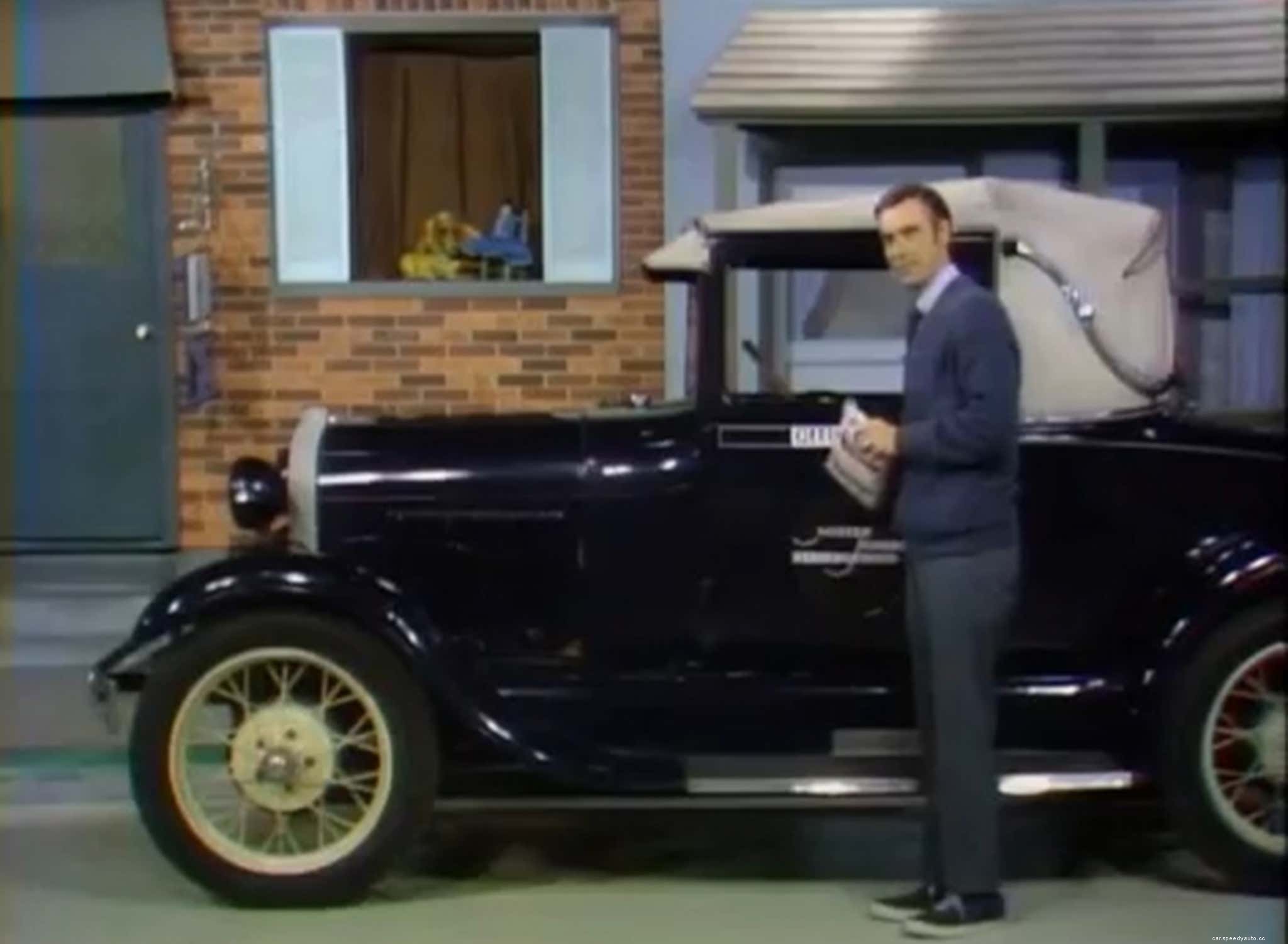 Mister Rogers and His 1928 Ford Model A Sport Coupe: Such a Good Feeling When Driving the Classic Car